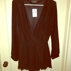 NWT black romper