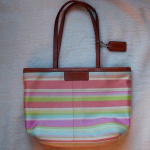 Must sell !! Colorful Coach tote 🎉 Make an offer