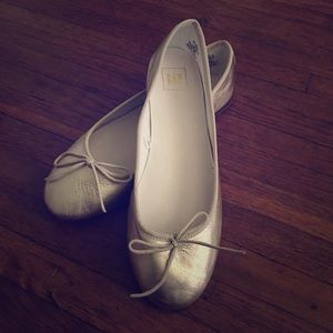 Gap Cinch ballet flats gold W9