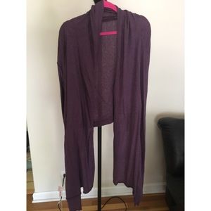 Purple wrap cardigan