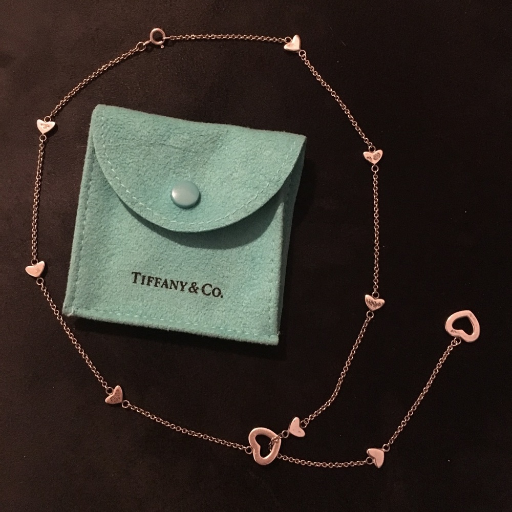 Tiffany Heart Lariat Necklace