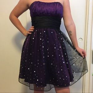 Dark Purple Tulle Dress