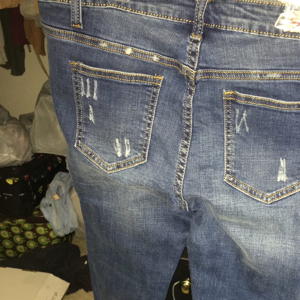 Flower Pattern Jeans - Picture 3 of 3