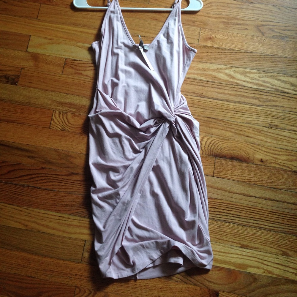Asos Mini Wrap Dress in Rose Pink
