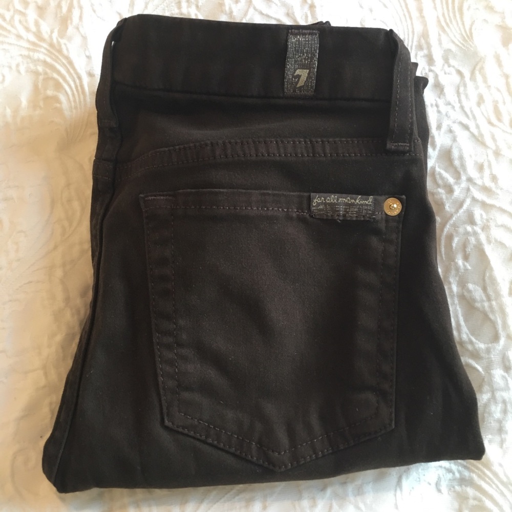 7 for all Mankind The Slim Cigarette Brown Jean 24