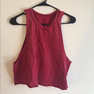 Crop top muscle tank