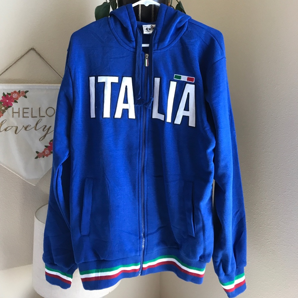 ITALIA Zippered Hoodie XL