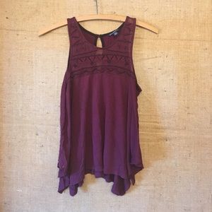 Beaded Swing Top // American Eagle