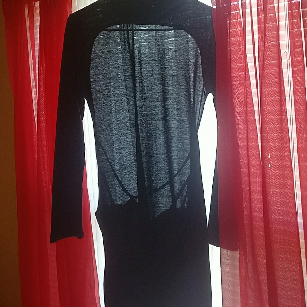 Nice backless blk dress