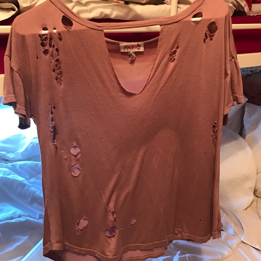 Ripped Short Sleeve top