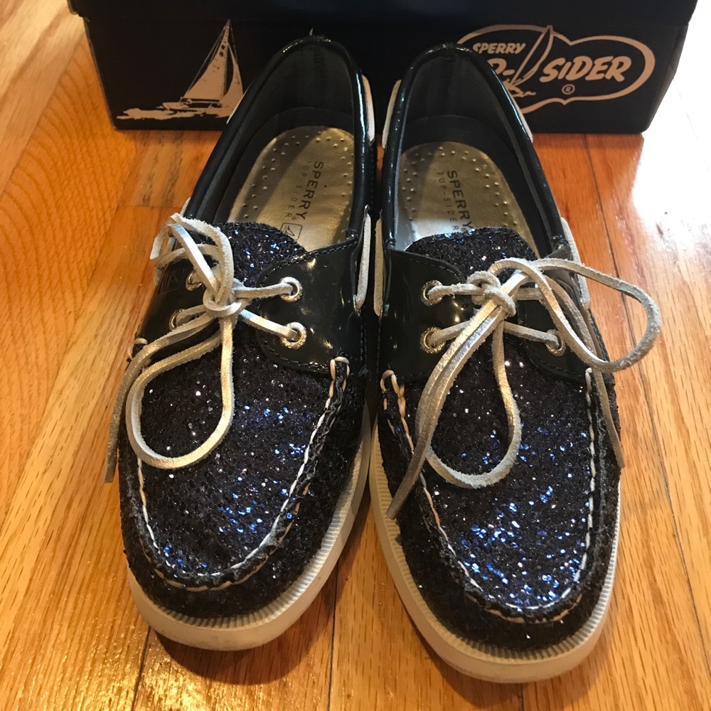 Sperry (Navy Glitter)