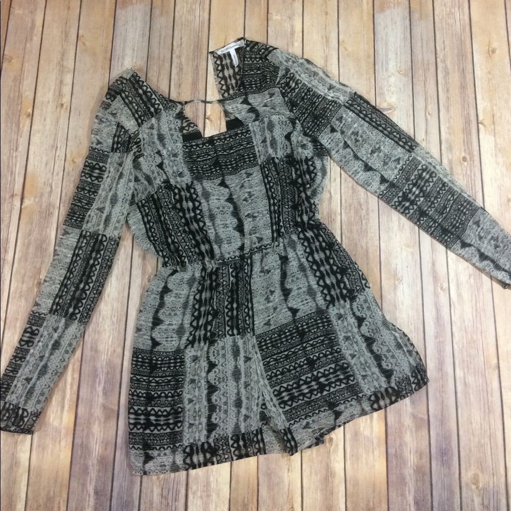 Bcbg long sleeve romper