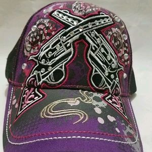 NWT Ladies Womens L.O.G.A. LEADER Cap Hat Bling Pu