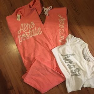 Sweat pant and hoodie set