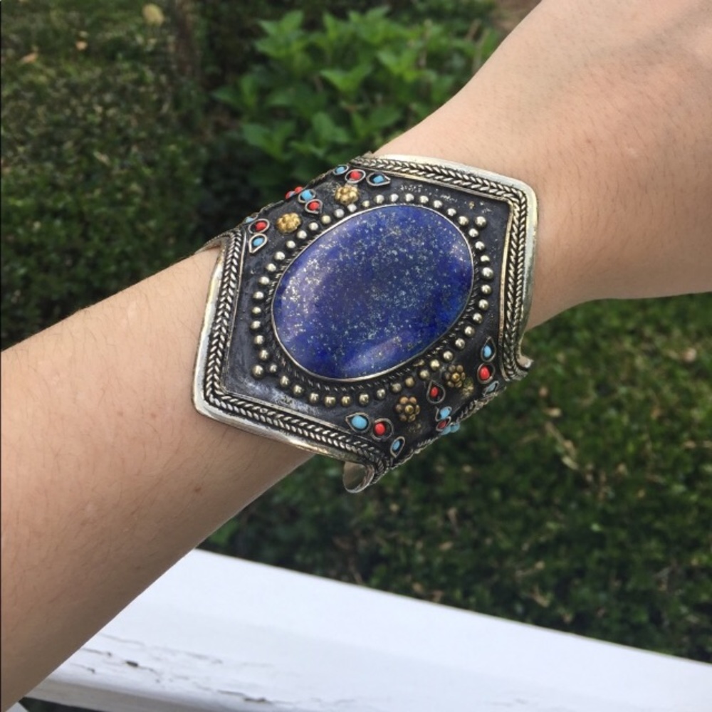 Bajalia "Fila" Lapis Angular Cuff - image 1