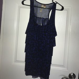 Ruffled razorback top