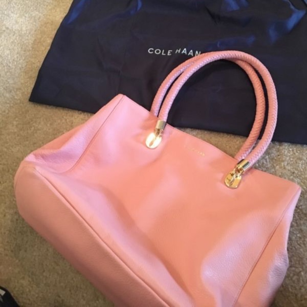 Brand new, never used Cole Haan leather hobo bag