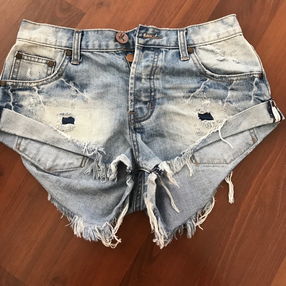 Never Worn One teaspoon jean shorts