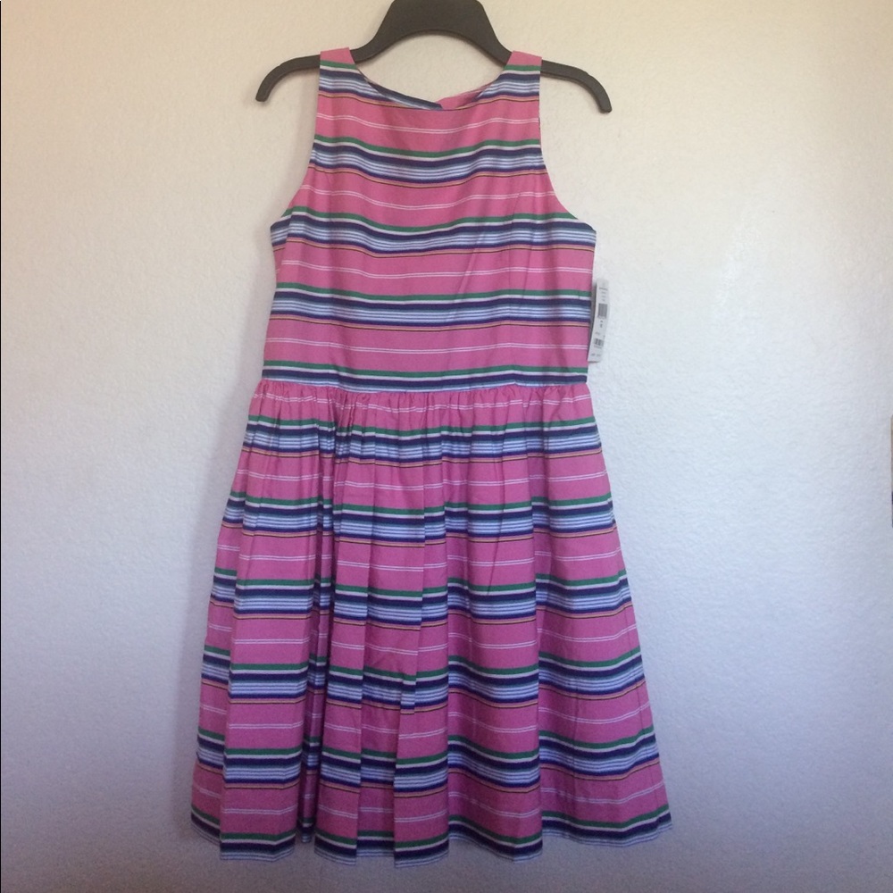 Ralph Lauren girls sz 16 striped dress