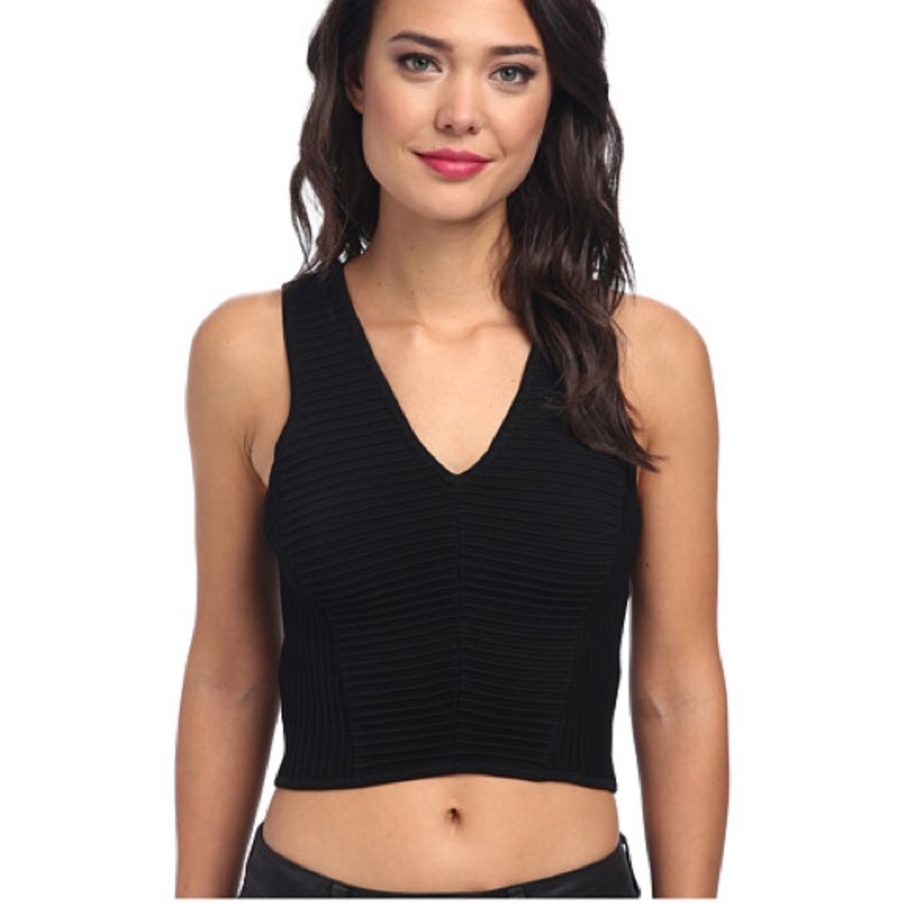 Sam Edelman Ottoman Stitch Crop Top