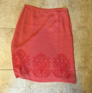 Ann Taylor Blood Orange Skirt