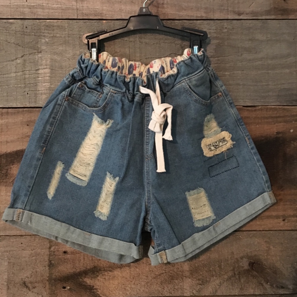 High waisted Jean Shorts