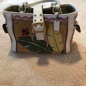 Rare Coach 4439 Ladybug Tote Handbag