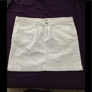 Banana Republic White Denim Skirt