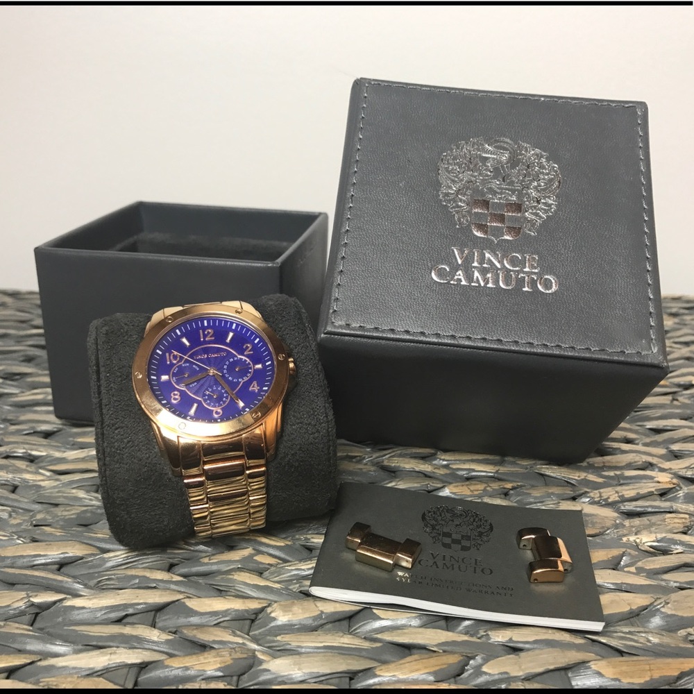 Vince Camuto rose gold watch