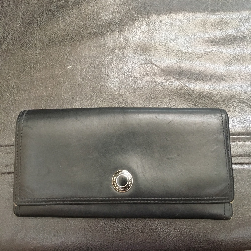 Coach black wallet