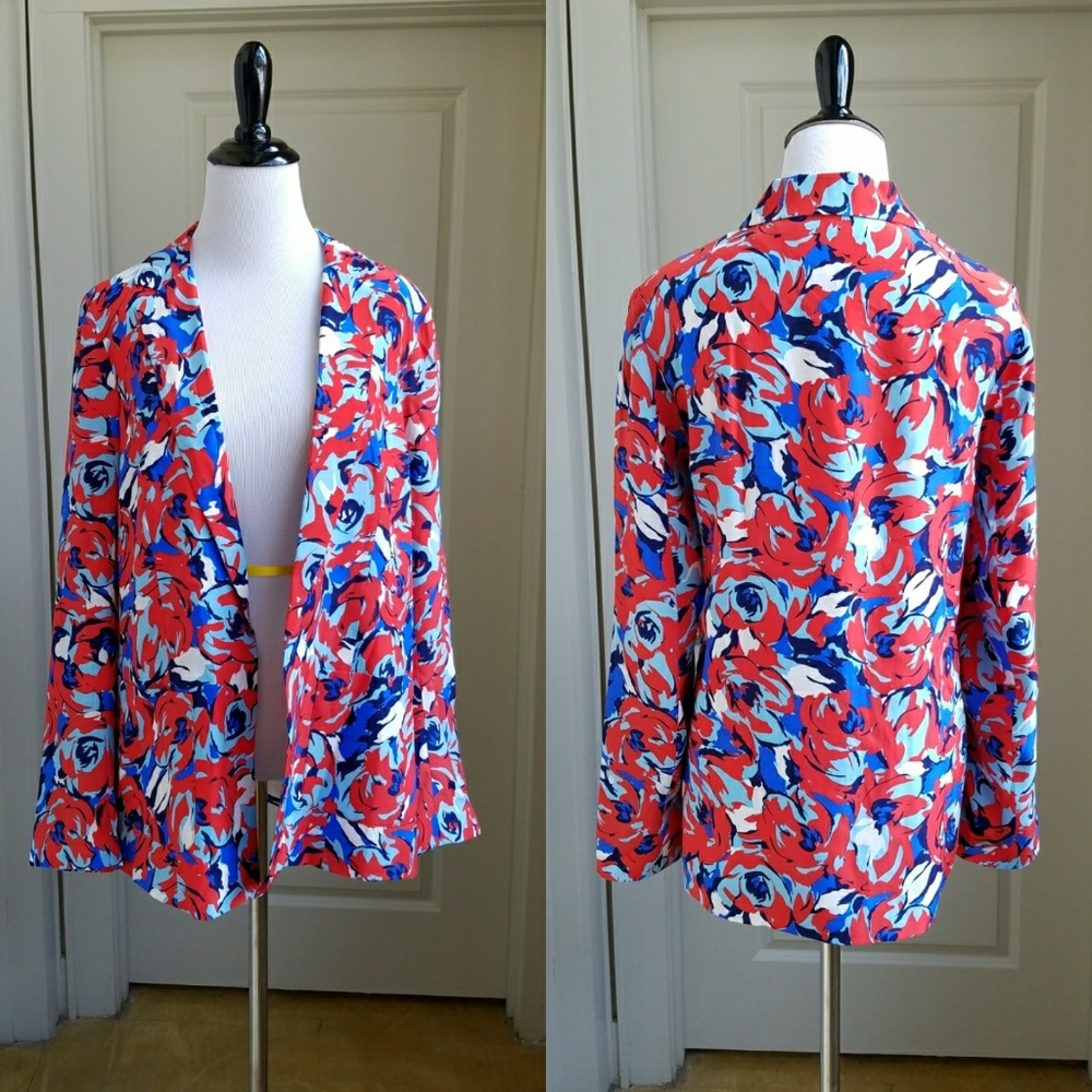 Alice & Trixie Patterned Silk Blazer, S