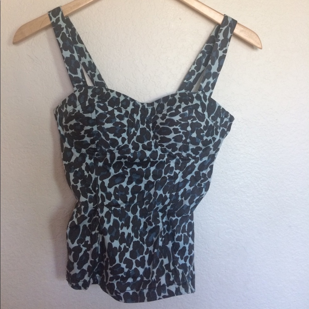 Leopard bustier