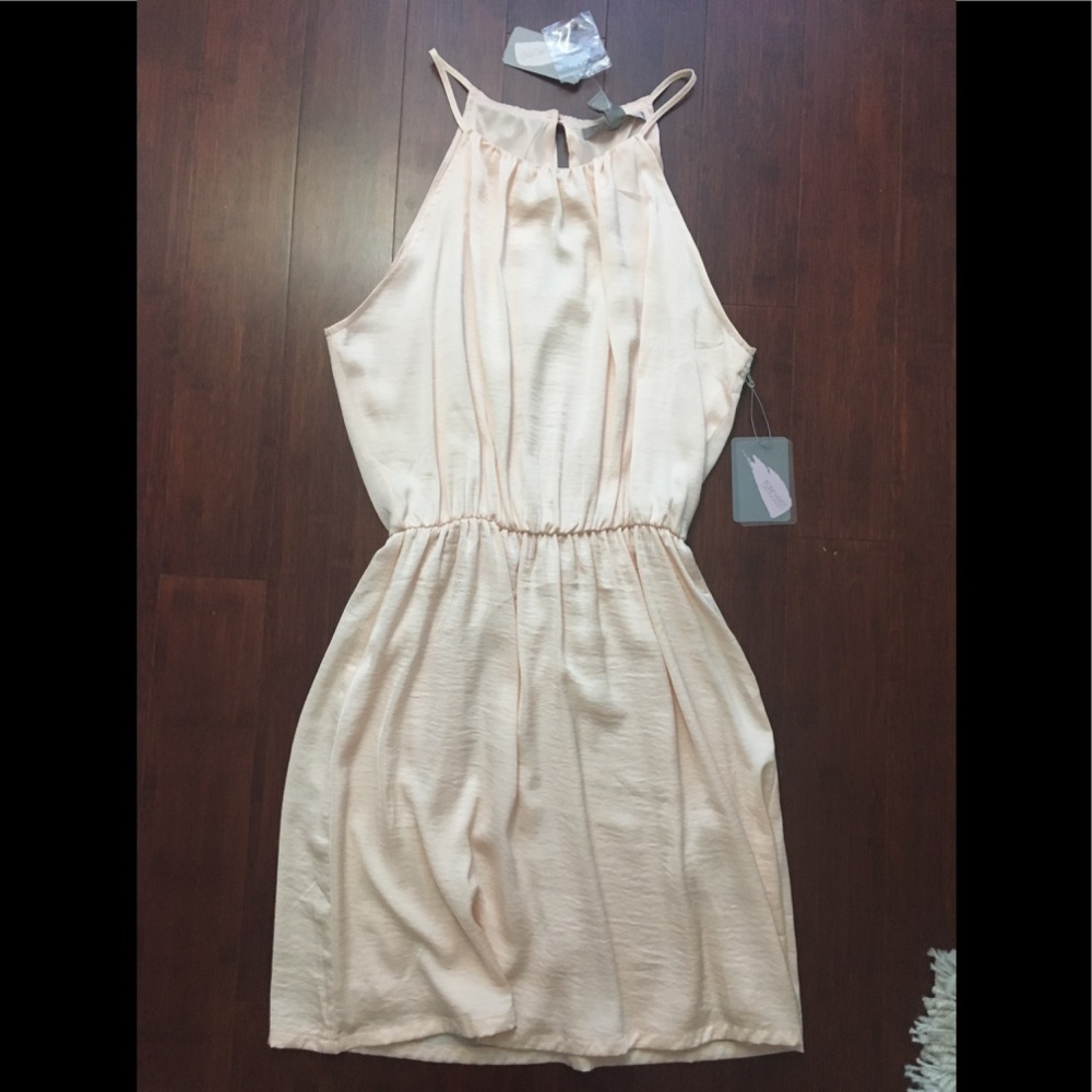 Forever 21 Halter sheath blush pink dress small