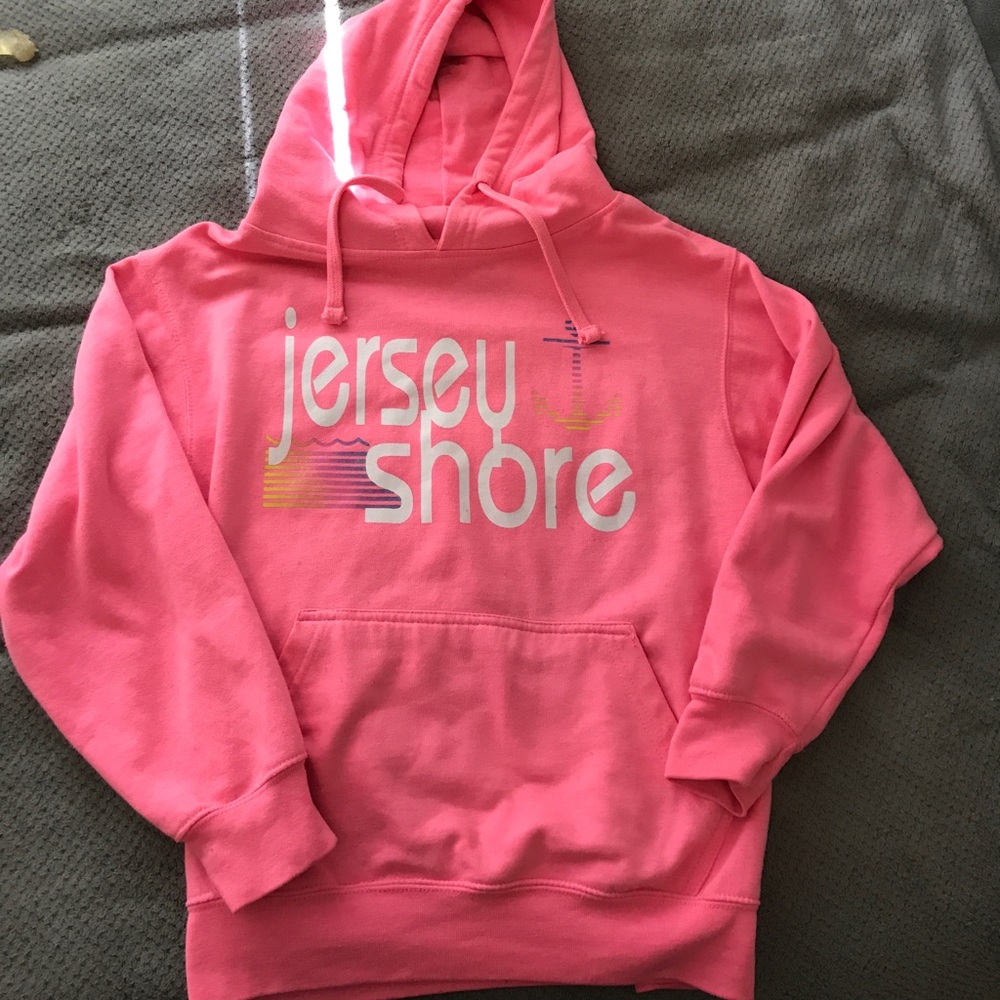 Jersey shore neon hoodie