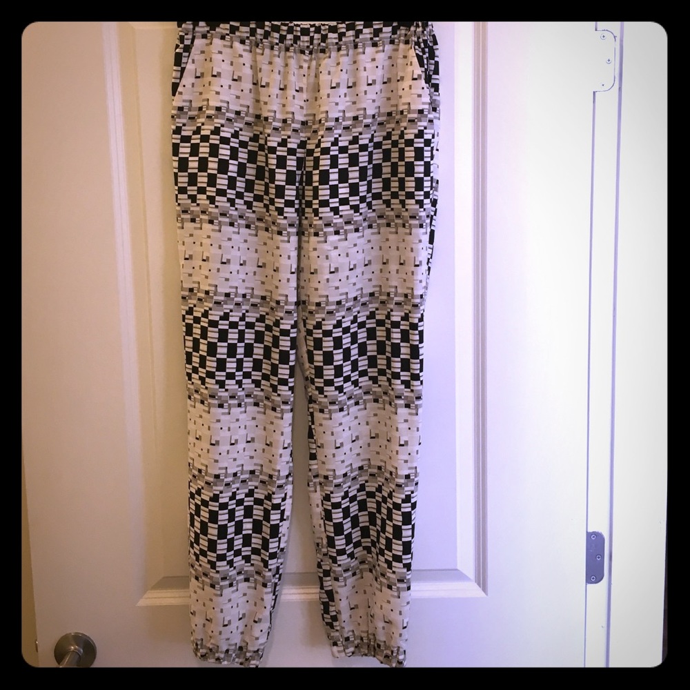 Top Shop black and white Harem pants
