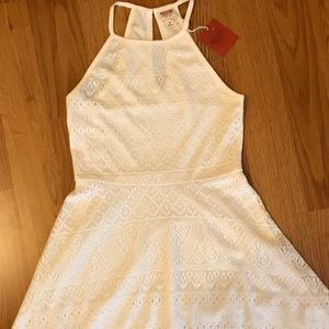 Mossimo cream crochet dress NWT