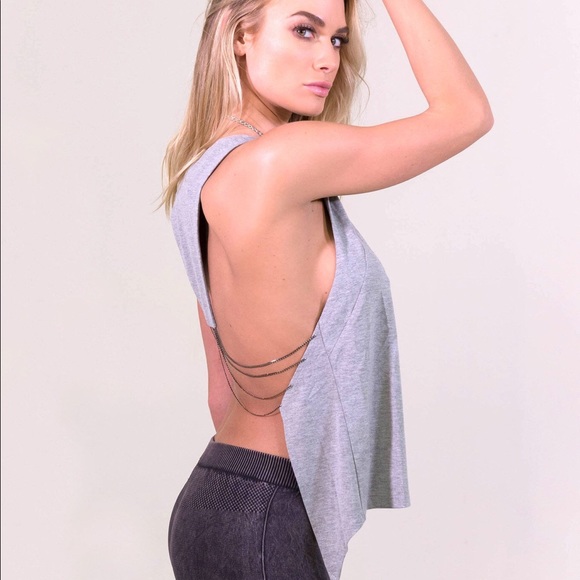 Rehab Chain Reaction Top - Grey - Picture 1 of 3