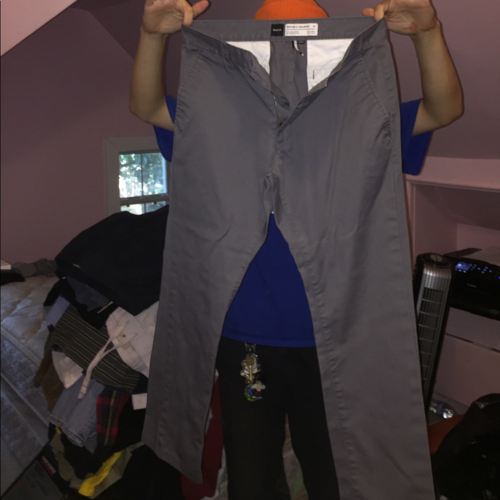 RVCA GREY CHINO