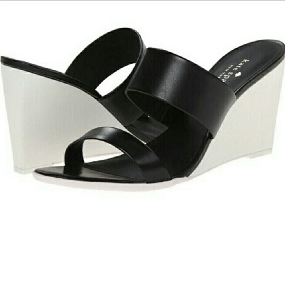 Kate Spade Abilene Wedge Black Leather 8