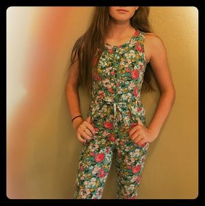 GIRLS Floral Jumpsuit