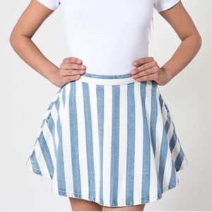 AA Striped Denim Skirt