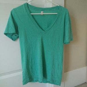 Mint American Apparel cotton t-shirt