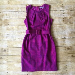 Trina Turk Belted Tweed Dress size 6
