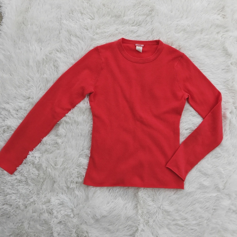 J. Crew Coral Cashmere Sweater