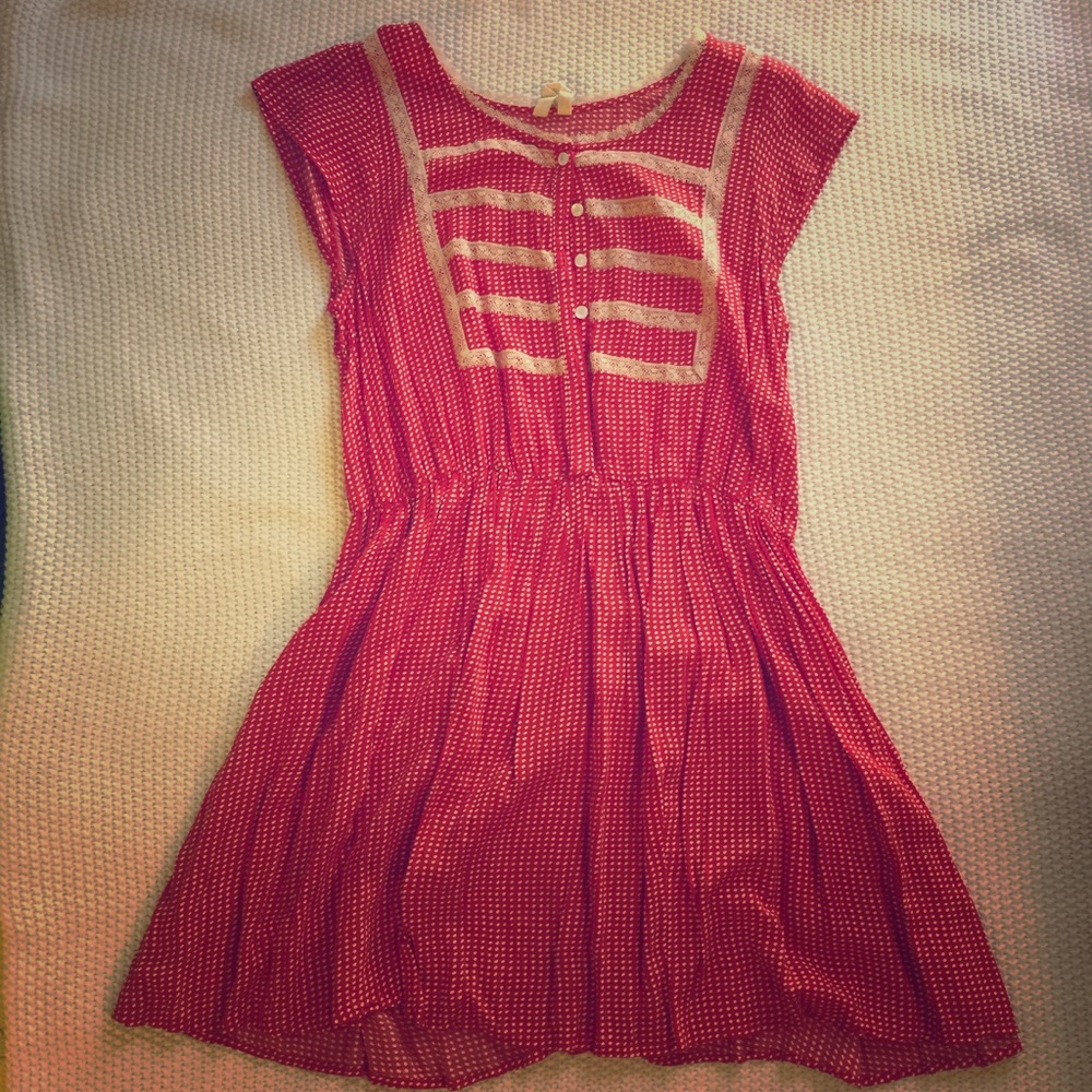 Free People micro mini dress or tunic red