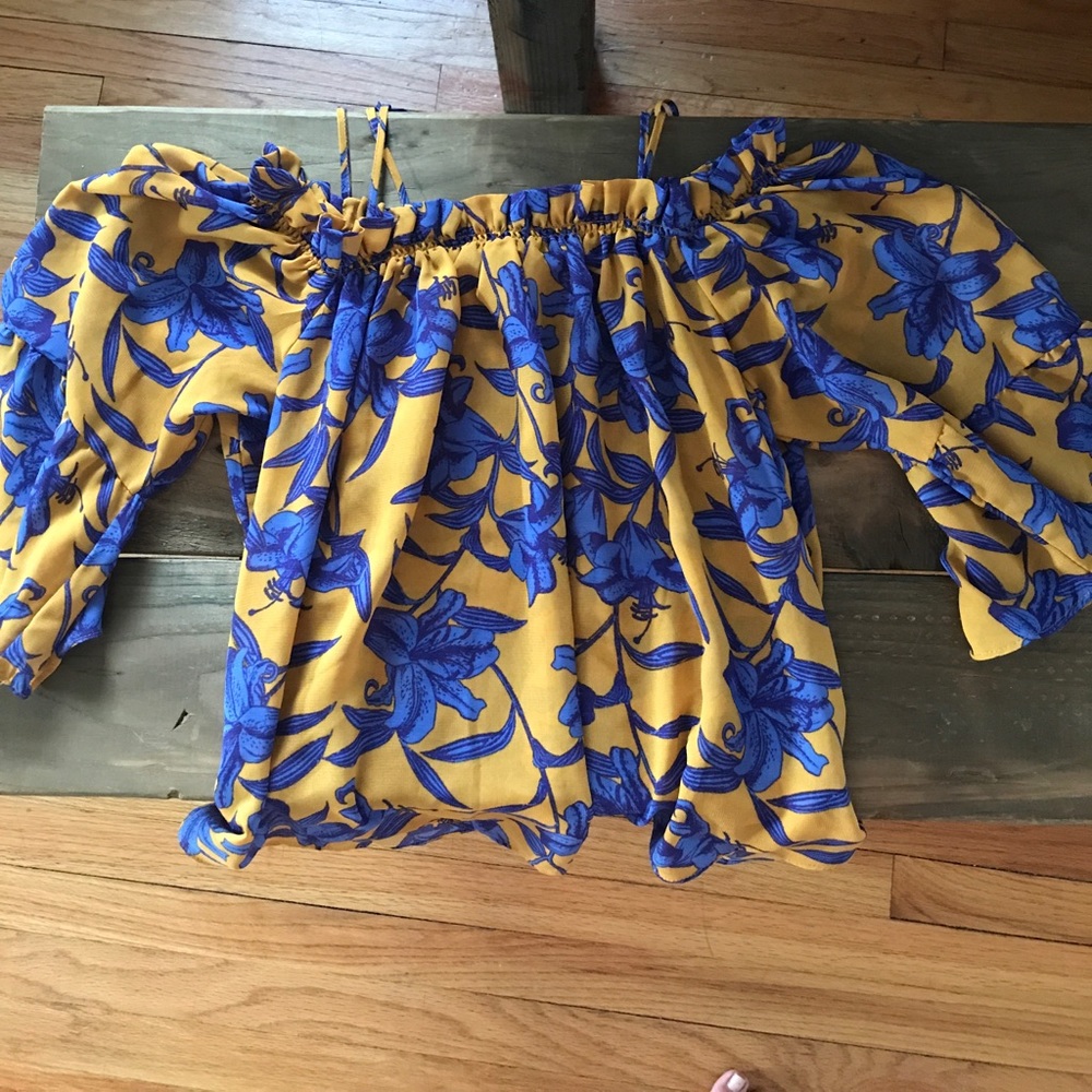 Off the shoulder floral top