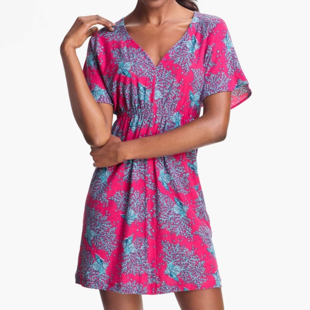 Lilly Pulitzer Coral Cocktail Tunic - M