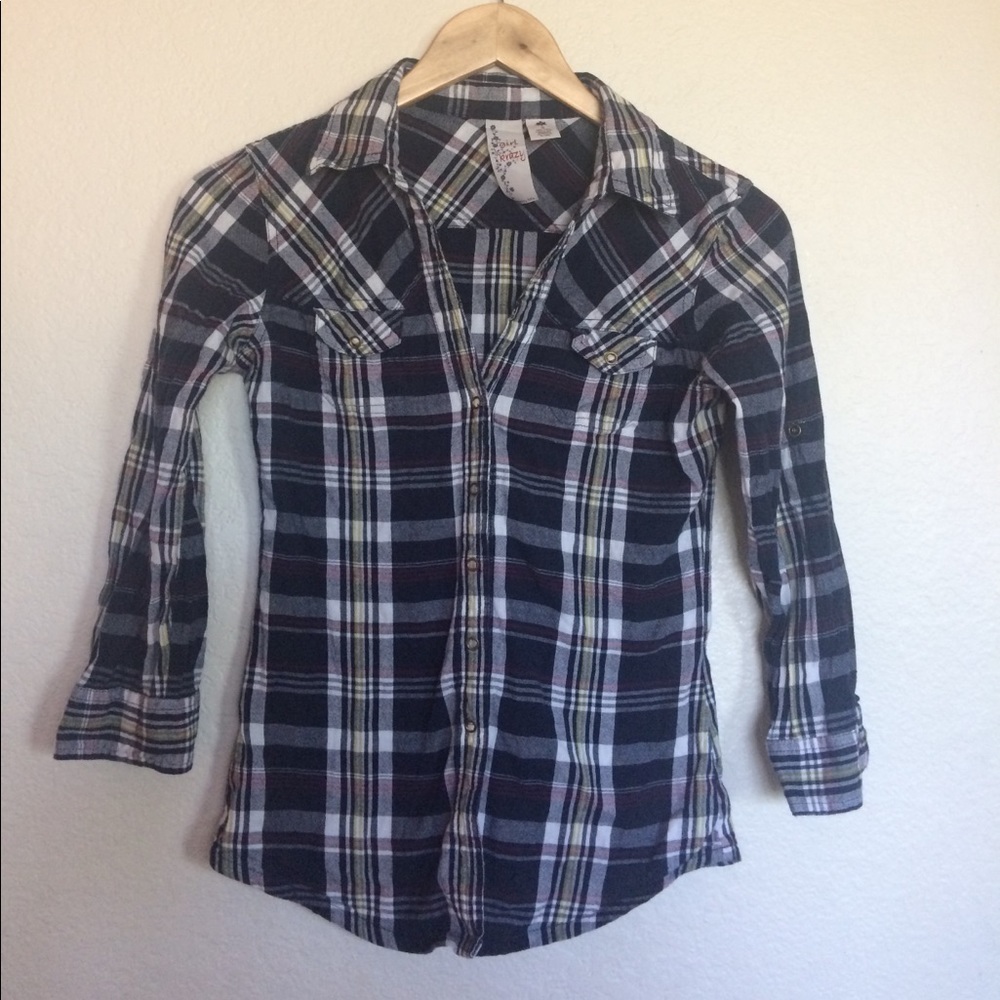 Plaid button up