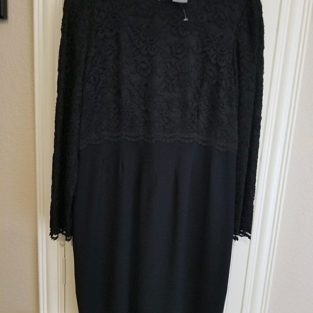 Liz Claiborne  dress w lace upper part and arms