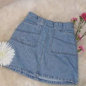 UO denim miniskirt